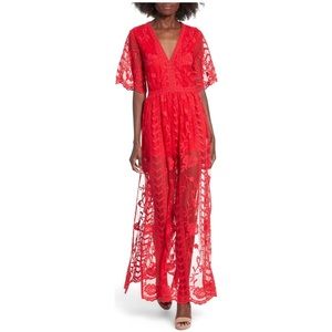 Socialite Lace Overlay Romper ❤️